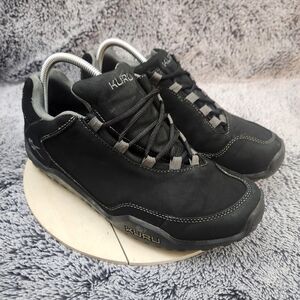 Kuru Chicane Trail Hiking Shoes Black Suede Sneakers Men's Size 9.5